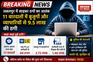 📰 जबलपुर में साइबर ठगों का आतंक! 11 वारदातों में 9.5 लाख से ज्यादा की ठगी